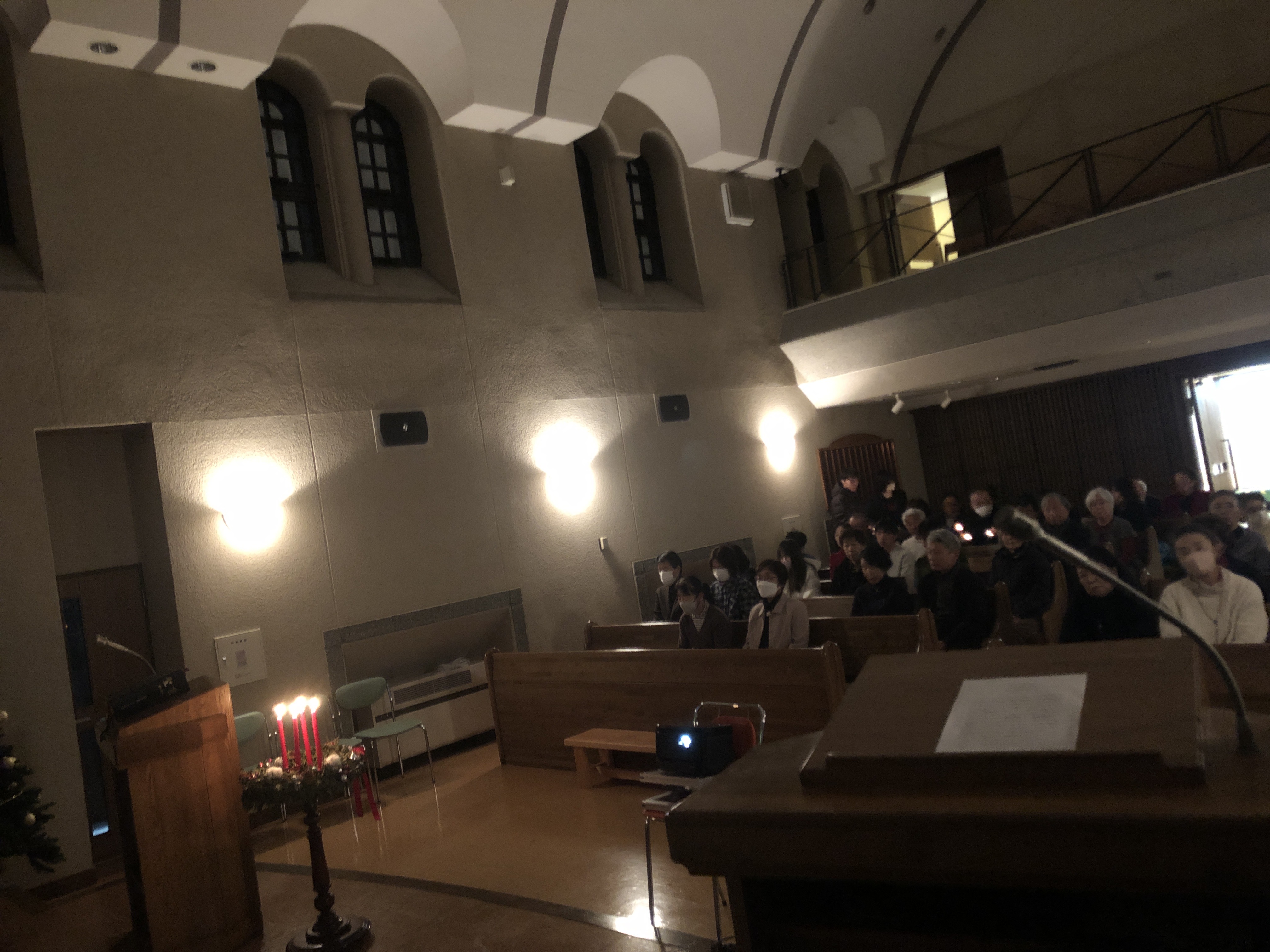 キャンドルサービス 1部 礼拝